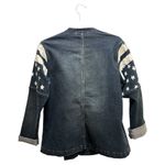 Women’s Blue Jean Jacket with Star Patterns Size M Photo 4