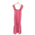 House of Harlow 1960 Jackie Boho Dress Flutter Sleeve Midi L Pink Size L Photo 8