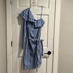 Banana Republic  One Shoulder Belted Stripe Dress Size 6 Tall Photo 3