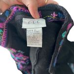 Vintage Wool Needlepoint Floral Embroidery Cardigan Large Purple Photo 2