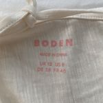 Boden USA Boden blouse short sleeve deep V-neckline front/back tie 100% cotton Sz 8 NWT Photo 8