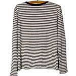 ZARA  Women’s Size XL Striped Stretch Long Sleeve Shirt Photo 6