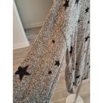 Buffalo David Bitton Womens Size M Gray with Black Stars Light Sweater Size M Photo 2