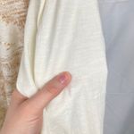 Vintage Y2K DKNY Womens L/XL Cream Graphic Print Slim Hooded T Photo 6