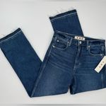 AMO Women's Bella Crop Jeans In Crush Size 28 NWT Blue Photo 4