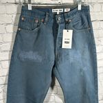RE/DONE Levi’s Women's The 90’s Jean Relaxed High Rise Tinted Steel Blue Size 25 Photo 3