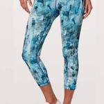 Lululemon Sun Dazed Multi Blue Wunder Under High Rise Crop Pant 6 Photo 0