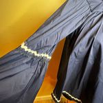 Vineyard Vines  Navy/White Woven Ric Rac Bell Sleeve Shirred Top Size Small Photo 2