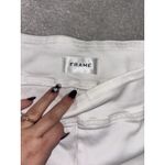 frame denim Frame Jetset Wide Leg Crop Jeans Womens Size 2 White Palazzo Stretch Denim Photo 2