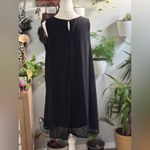 Wrangler  Black Sleeveless Embroidered Boho Dress | Size L Photo 2