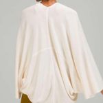 Lululemon Cashlu™ Knit Textured Wrap Heathered White Opal One Size Photo 2