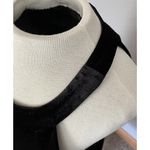 Betsey Johnson VTG  Halter Dress Size 10 Black Velvet Cocktail Party Formal LBD Photo 9