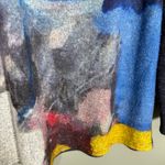 Lily London Women's Artsy Lagenlook Blue Turtleneck Fleece Sweater Photo 2