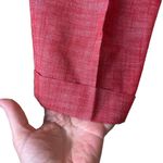Sharagano  Red Cuffed Capri Pants Size 4 Photo 2