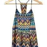 Abbeline Multi Color Spaghetti Strap Babydoll Tank Top XS Photo 0