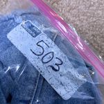 Vervet Flying Monkey 90s High-Rise Straight Rigid Mom Jeans Asymmetrical Waist Distress Photo 5