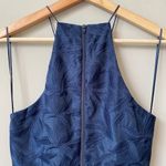 Keepsake Revolve Women's Size Small Sleeveless Plain Sight Lace Mini Dress Navy Blue Photo 12