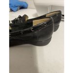 Sesto Meucci Italy Women's Loafer Size 7.5 Black Leather Slip On Shoe Tassels Photo 6