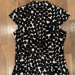 Ann Taylor  Black White Polka Dot Vneck Dress Size 6 Photo 9