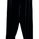 Kathie Lee Wide Leg Velvet Pants Size M‎ Black Pull On Classic Comfort Holiday Size M Photo 0