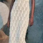 ZARA Knit Combo Crochet Midi Dress Ecru NWT Medium Photo 0