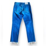 Trave Bradshaw Low Rise Slim Crop Jeans in Sweet Emotion Size 28 Frayed Hem Blue Photo 12