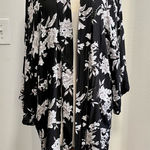 Spiritual Gangster Maya Floral Kimono Black Purple Gray Flower Open Robe OS Photo 0