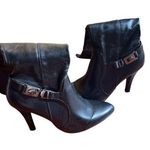 Dana Buchman Elegant Black Leather Ankle Boots Photo 0