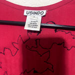 Usindo Vest sz S Beaded Embroidered Flowers Patchwork colorful Boho Art to wear Purple Photo 4