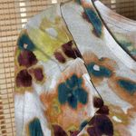 Vera Wang Simply Vera  Multicolor Floral Long Sleeve Top Photo 2