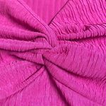 SheIn  Curve 2XL Hot Pink Textured Knot Front Slip Mini Dress Sexy Summer Vacay Photo 2