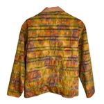 MYCRA PAC One Designer Orange Rain Jacket Coat Striped Zip Up Womens Petite Size undefined Photo 1