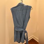 Derek Lam 10 Crosby Giselle Tie‑Front Cargo Mini Dress Light Wash Denim 6 NWT Blue Photo 9