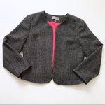 Chelsea28 Wool Blend Open Front Blazer Jacket L Photo 0