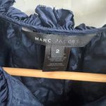 Marc Jacobs silk blend patterned dress - midnight blue - size 2 Photo 3