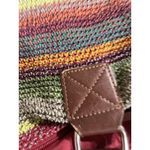 The Sak Crochet Multi Colored Stripes Boho Shoulder Bag Purse Photo 2