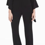 White House | Black Market  Off-Shoulder Jumpsuit with Flare Sleeve in Black Size12 Photo 0