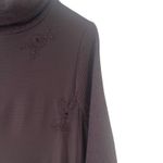 Sundance Women's Size Small Brown Embroidered Floral Brown Sweater Dress Photo 4