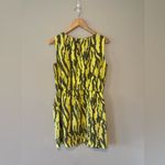 ROY STUDIO 100% Silk Sleeveless‎ Summer or Spring Yellow Dress Size 38 Green Photo 9