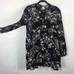 Free People Swing Out Of It Floral Black White Tunic Mini Dress Small Photo 8