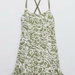 Aerie Offline by ruffle animal print athletic dress size XXL white green Photo 1