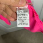 Chic Soul  southern I feel love floral embroidered hot barbie pink blouse 3X Photo 3