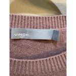 Vince Elbow Sleeve 100% Cashmere Sweater Tunic, Crew Neck in Blush Size Large Photo 5