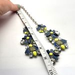 Stella & Dot Elodie Statement necklace Blue Silver Career Party Photo 9