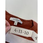 Toccin x RTR Dress‎ Womens Small Brown Knit Sweater Puff Sleeve Mini Cotton Photo 3