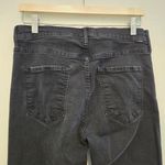 Mother The Midrise Dazzler Ankke Step Fray Size 31 Not Guilty Wash Black Photo 6
