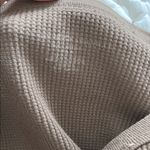 Brandy Melville Cutest Brown  Long Sleeve Thermal Top Photo 2