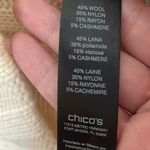 Chico's Chico’s Black Label Cream Buckle Poncho S/M Photo 4