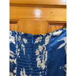 Reformation Gloriana Floral Silk Midi Dress Cyanotype Blue Size 2 flaw Photo 8