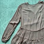 Kenzie Jeans Blush Pink Tiered Boho Coastal Ruffle Long Sleeve Blouse Top Size M Size M Photo 9